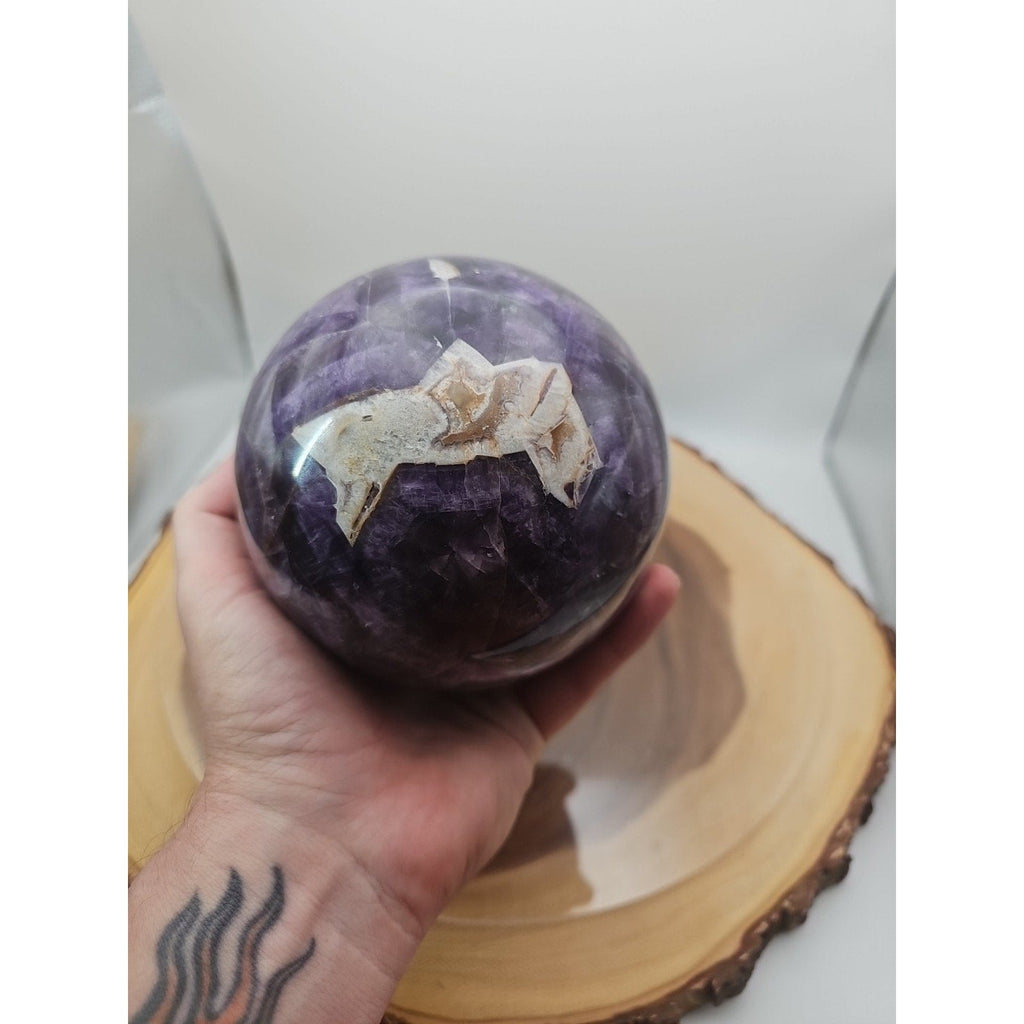 5.6LB Natural Dream Amethyst Sphere Quartz Crystal Ball | Crystal Spheres & Eggs | Wiccan Center
