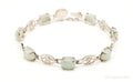 Vintage Jade Good Fortune Sterling Silver Bracelet | Jewelry > Bracelets | Wiccan Center