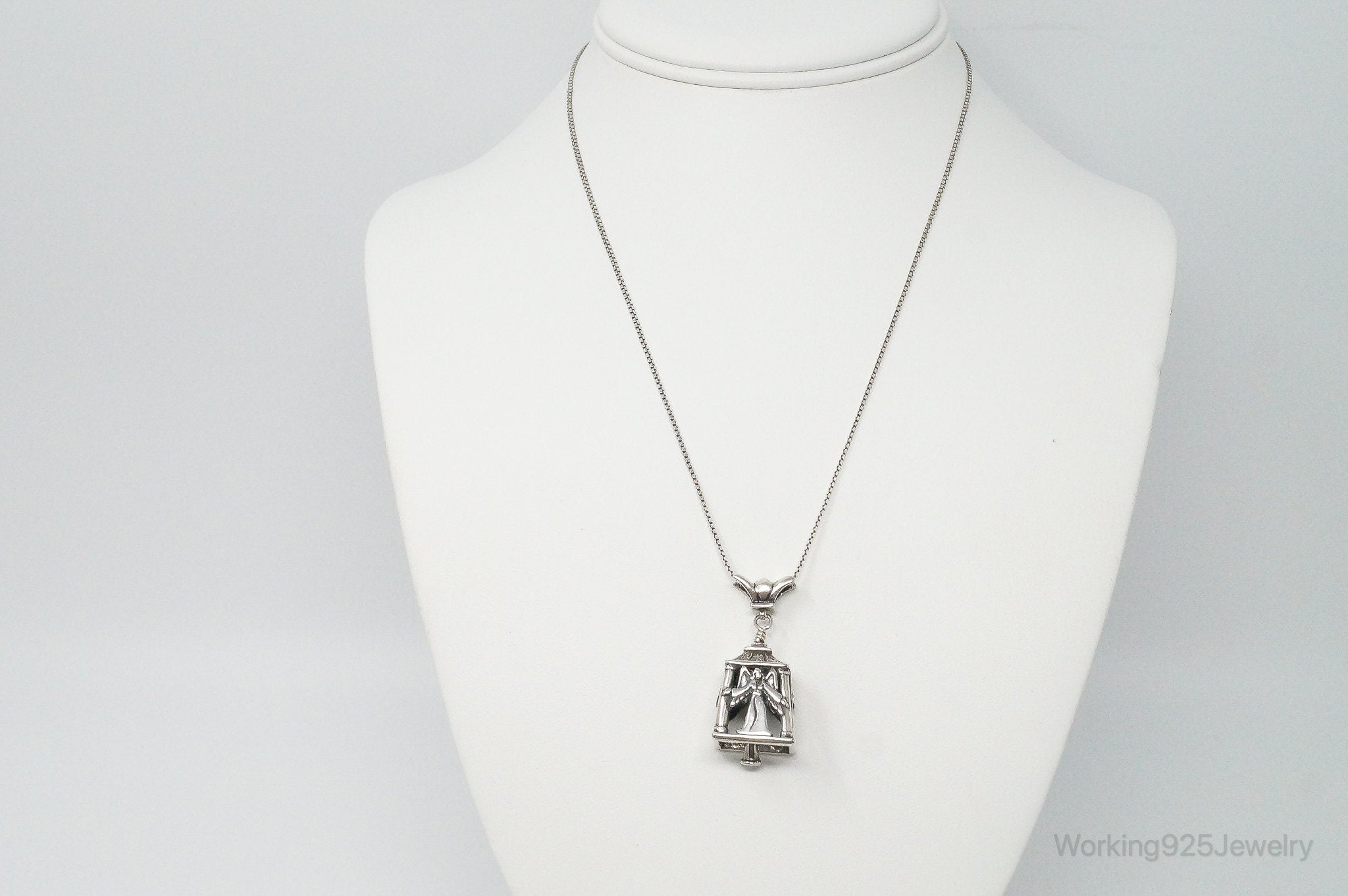 Four Sided Angel Bell Sterling Silver Necklace | Jewelry > Necklaces > Pendants | Wiccan Center