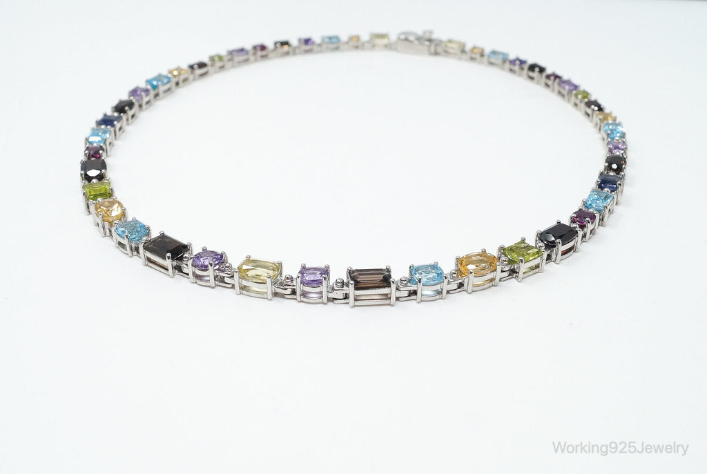 Vintage Multi Stone Sterling Silver Necklace | Jewelry > Necklaces > Pendants | Wiccan Center