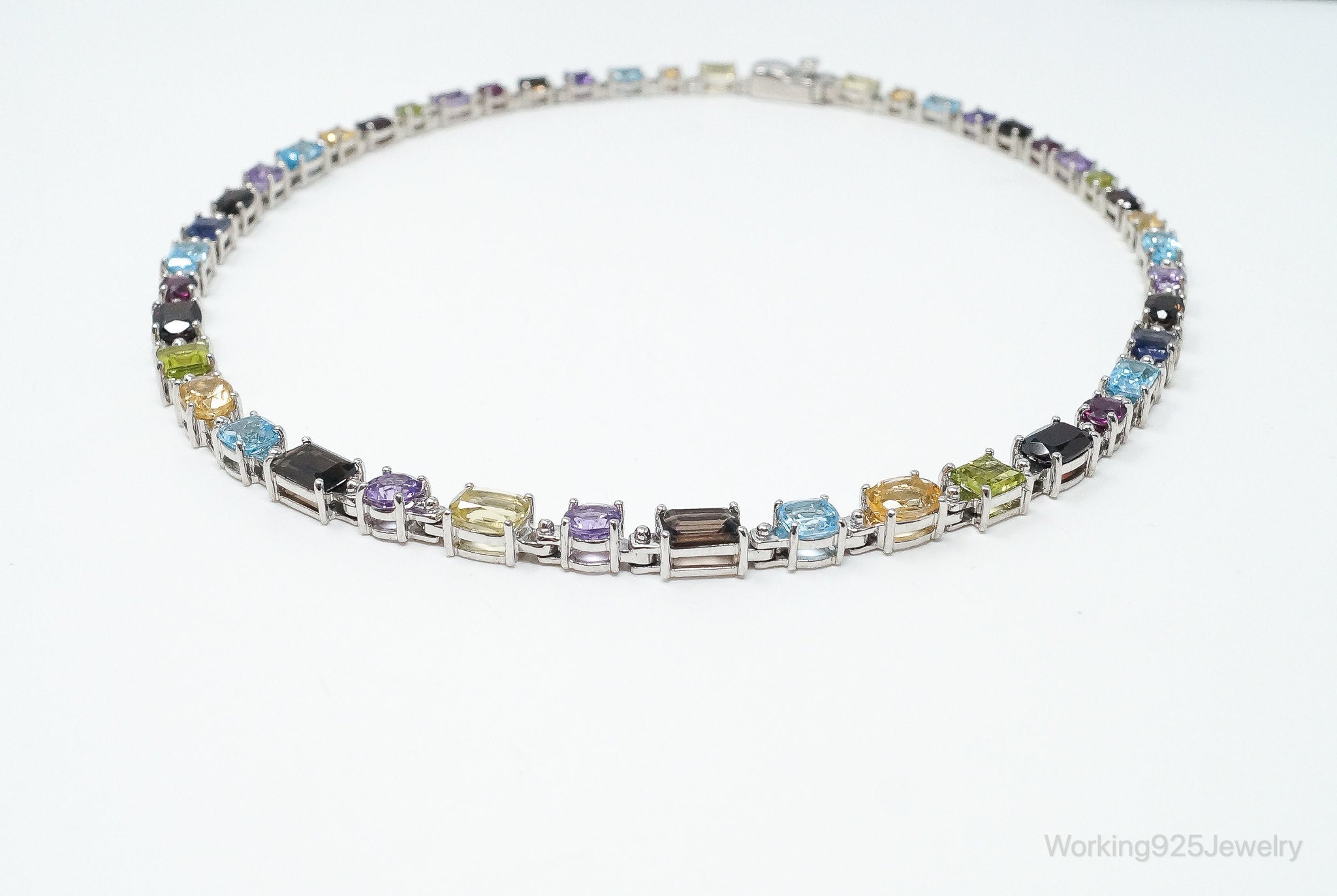 Vintage Multi Stone Sterling Silver Necklace | Jewelry > Necklaces > Pendants | Wiccan Center