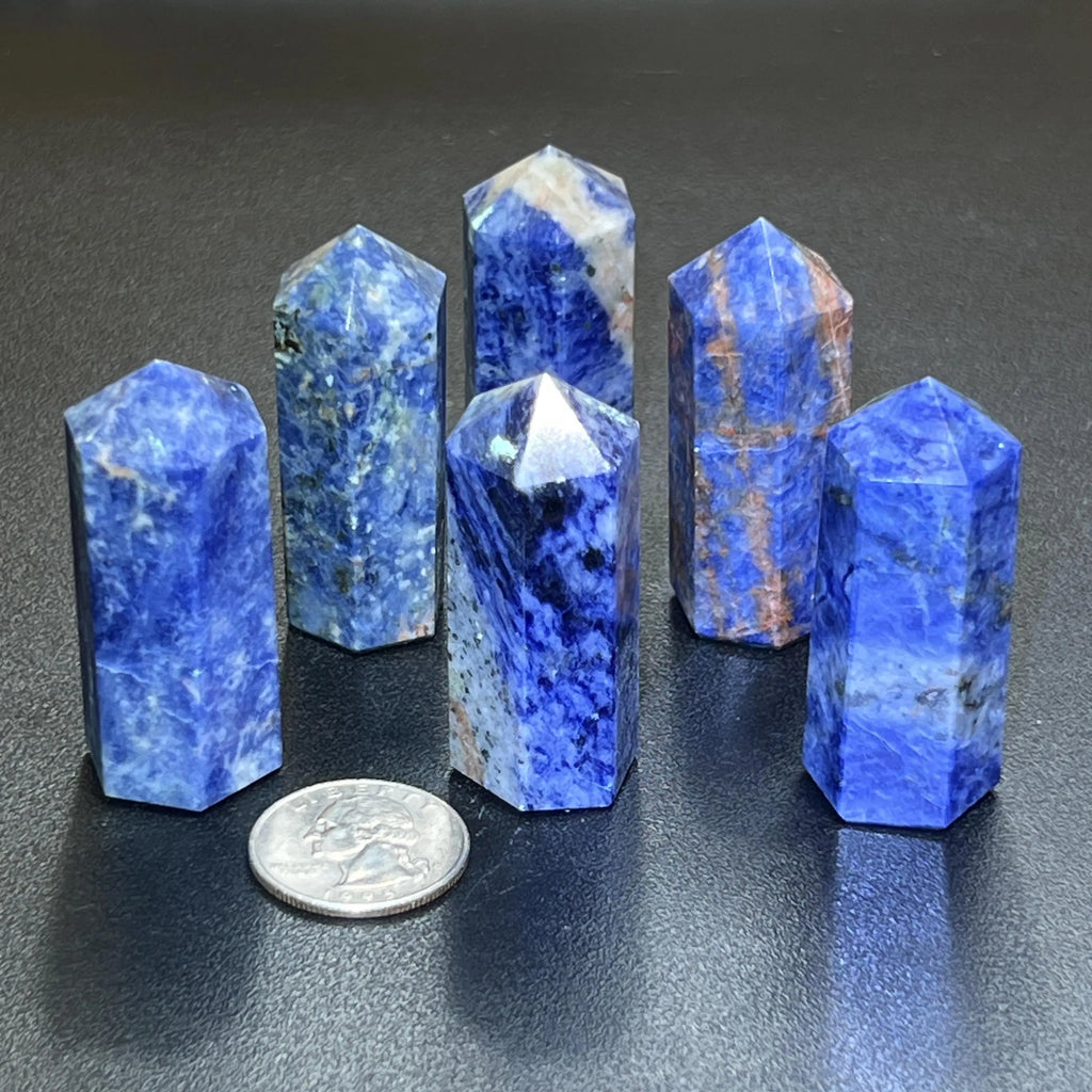 Blue Sodalite Crystal Point Tower Obelisk Carving Wholesale | Home & Living > Home Decor > Home Accents > Rocks & Geodes | Wiccan Center