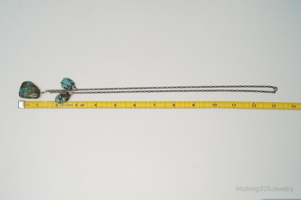 Vintage Native American Unsigned Turquoise Sterling Silver Necklace | Jewelry > Necklaces > Pendants | Wiccan Center