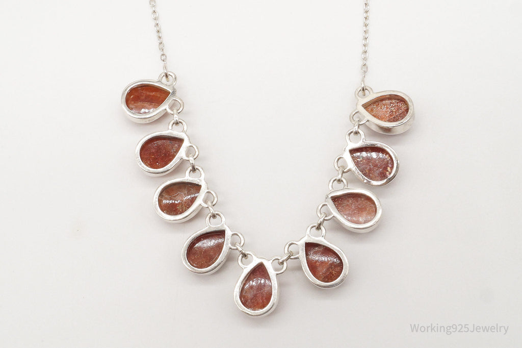 Vintage Designer TGGC Sunstone Sterling Silver Necklace | Jewelry > Necklaces > Pendants | Wiccan Center