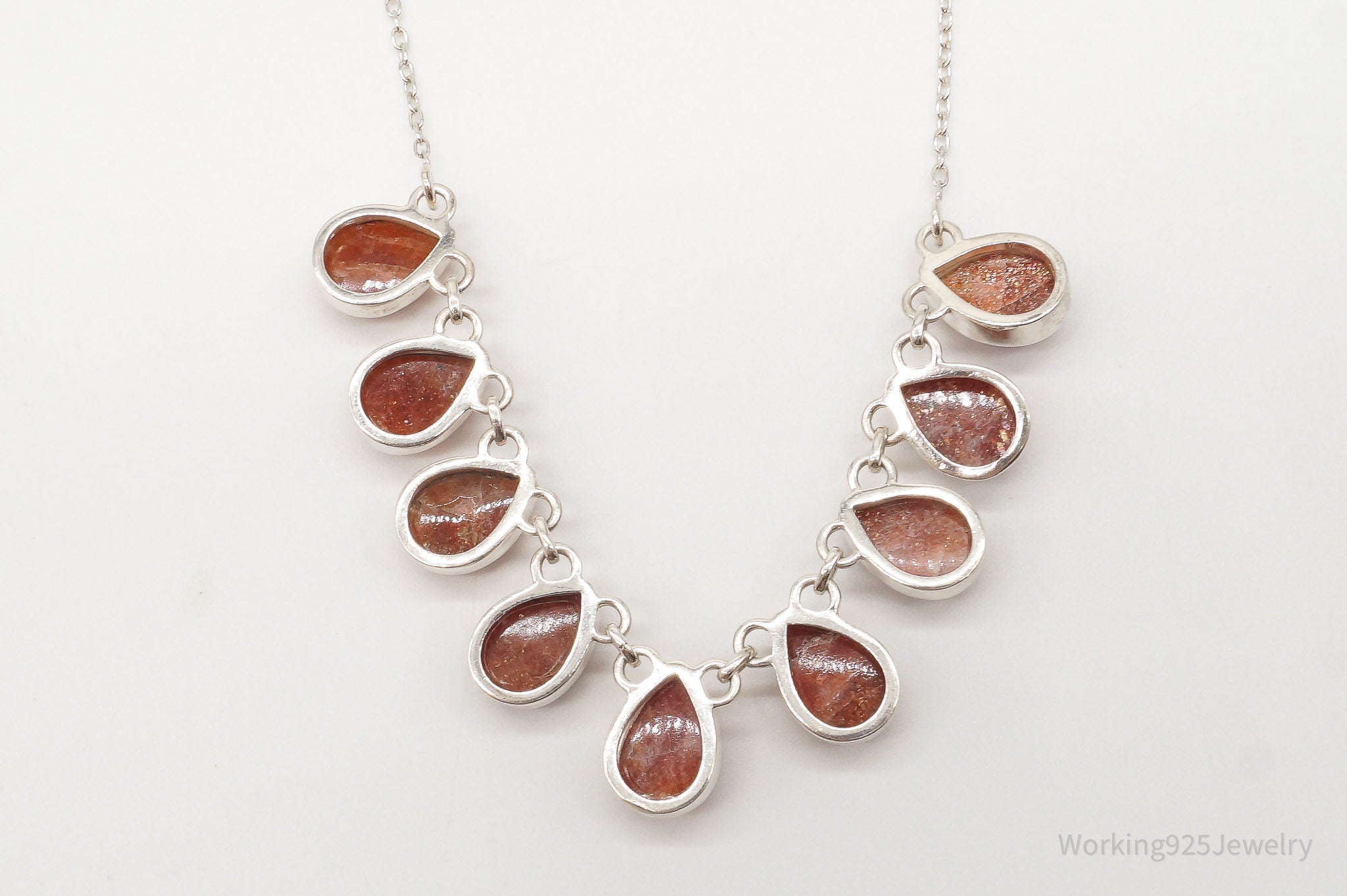 Vintage Designer TGGC Sunstone Sterling Silver Necklace | Jewelry > Necklaces > Pendants | Wiccan Center