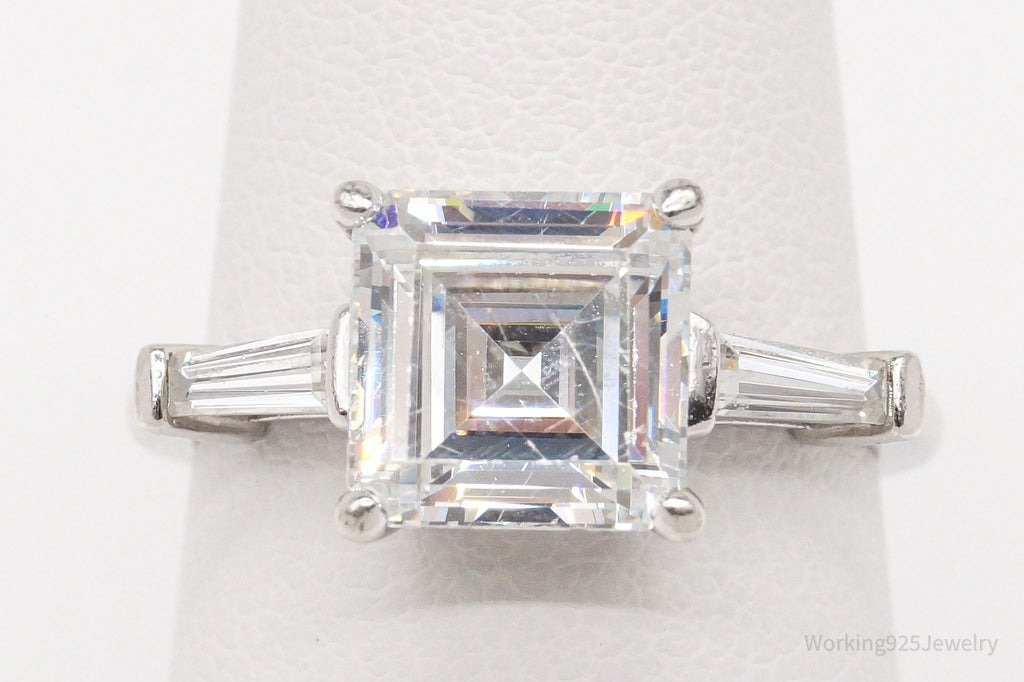 Vintage Cubic Zirconia Sterling Silver Ring - Size 7 | Jewelry > Rings | Wiccan Center