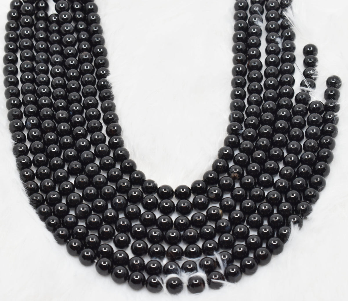Black Onyx Beads, Natural Crystal Round Beads 4mm to 16mm | Beads | Wiccan Center