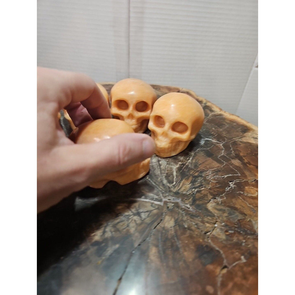Natural Sunstone Quartz Crystal Skull Carving — Brazil | CrystalCloud Company | Crystal Carvings & Skulls | Wiccan Center