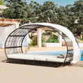 90.55" Outdoor Patio Daybed with Curtain, Sunbed with Cushion and | Furniture | Wiccan Center