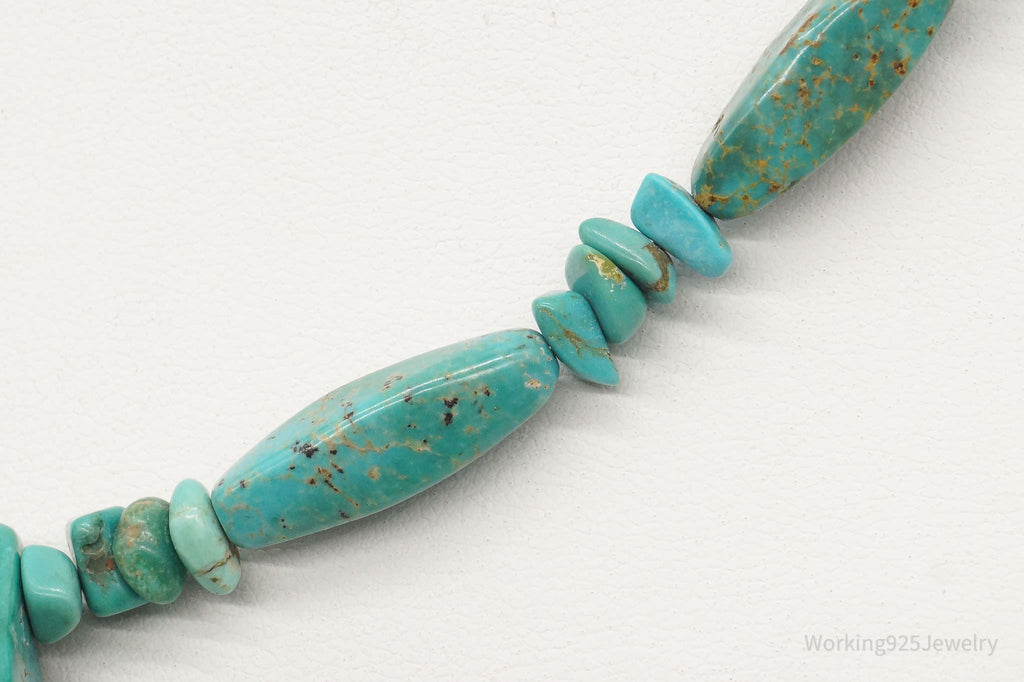 Vintage Native American Turquoise Bead Necklace 18" | Jewelry > Necklaces | Wiccan Center
