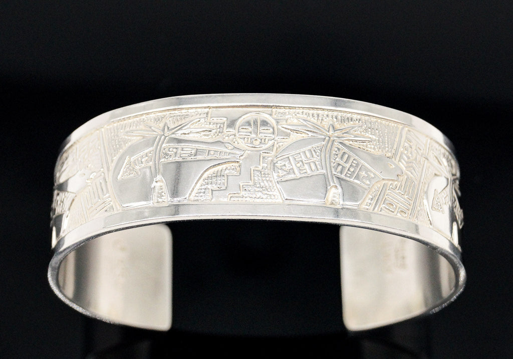 Vintage Carolyn Pollack Relios RMT Storyteller Sterling Silver Bracelet | Jewelry > Bracelets | Wiccan Center