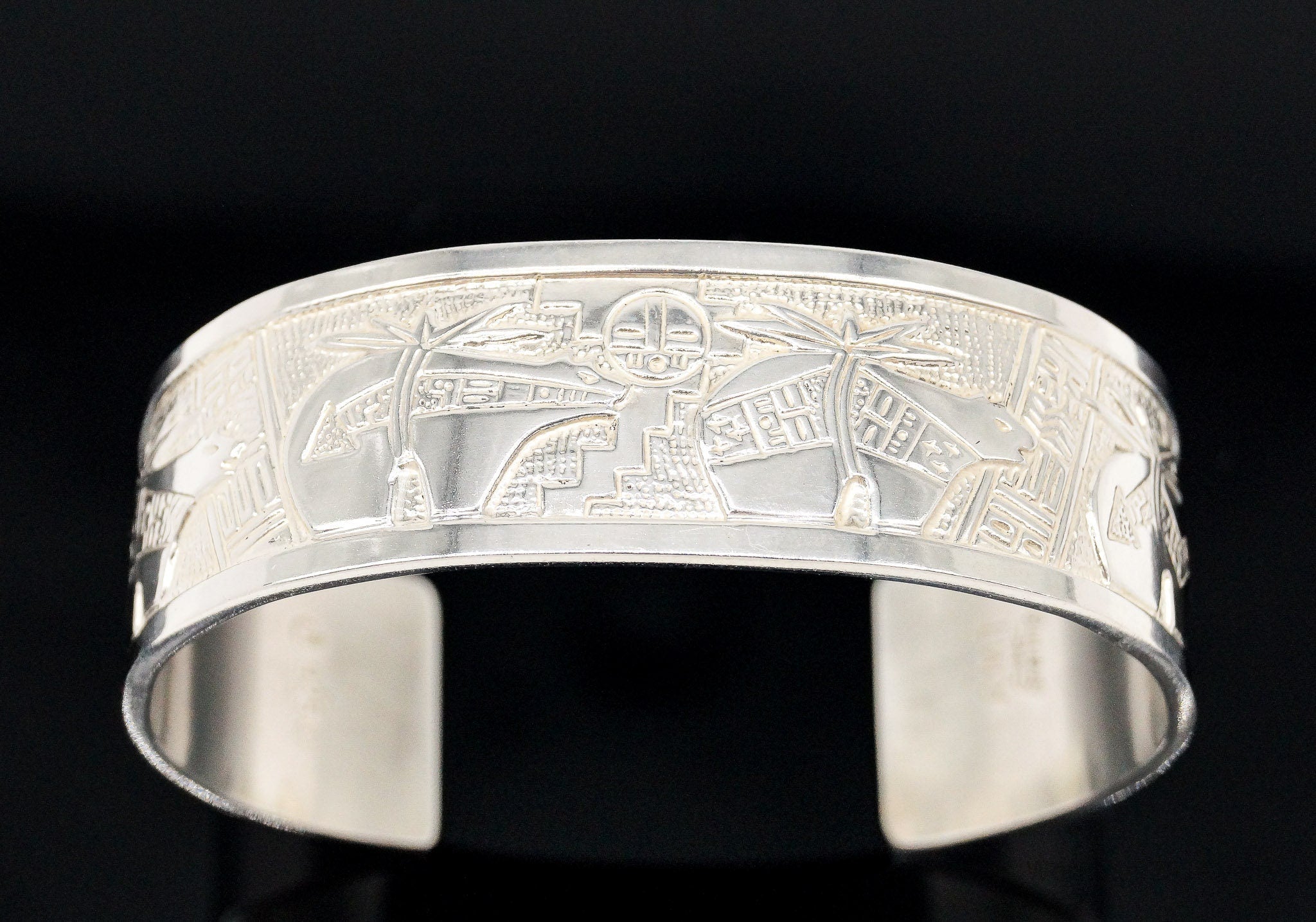 Vintage Carolyn Pollack Relios RMT Storyteller Sterling Silver Bracelet | Jewelry > Bracelets | Wiccan Center
