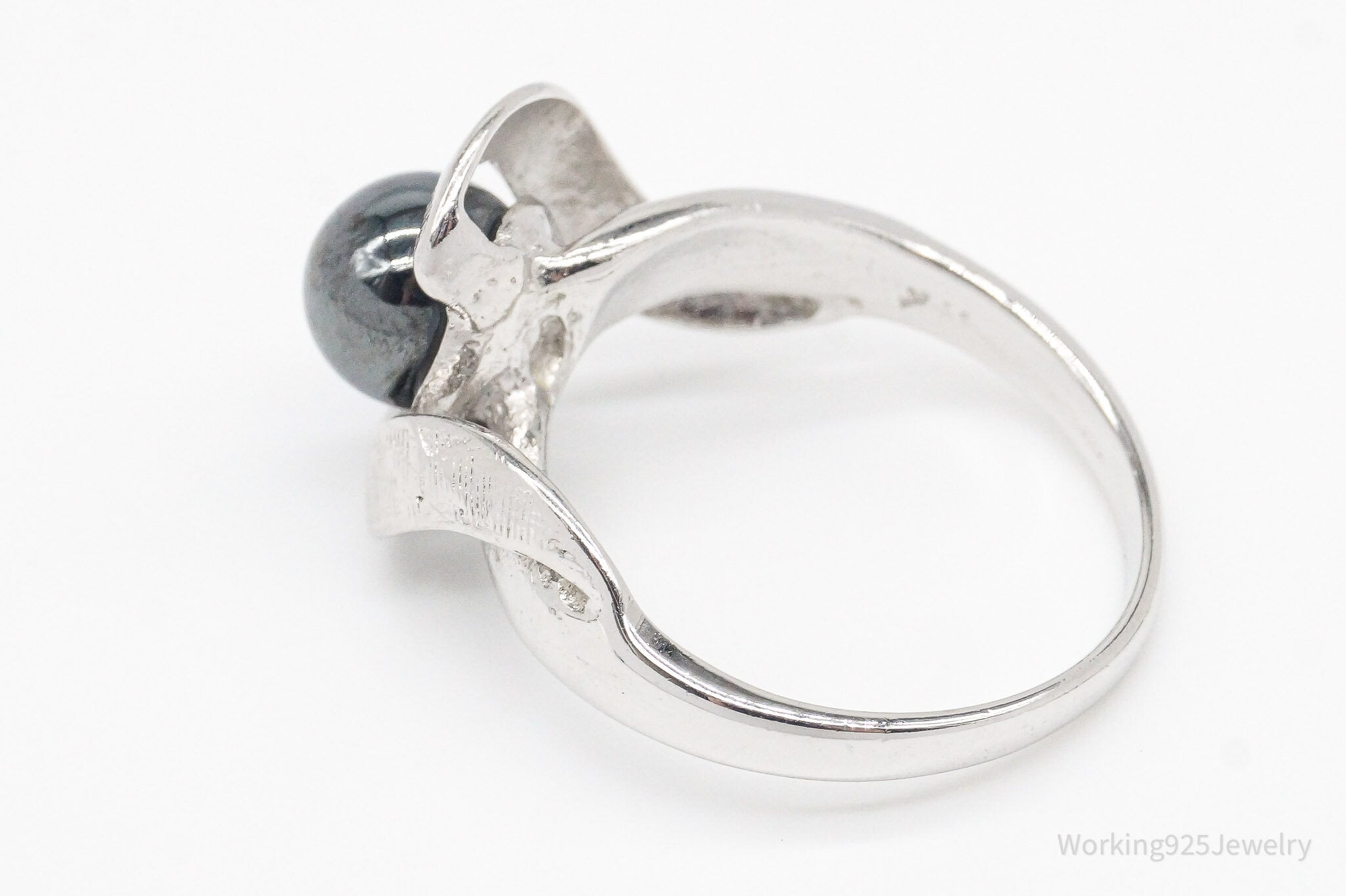 Vintage Hematite 14K Gold Over Sterling Silver Ring - Size 6.25 | Jewelry > Rings | Wiccan Center