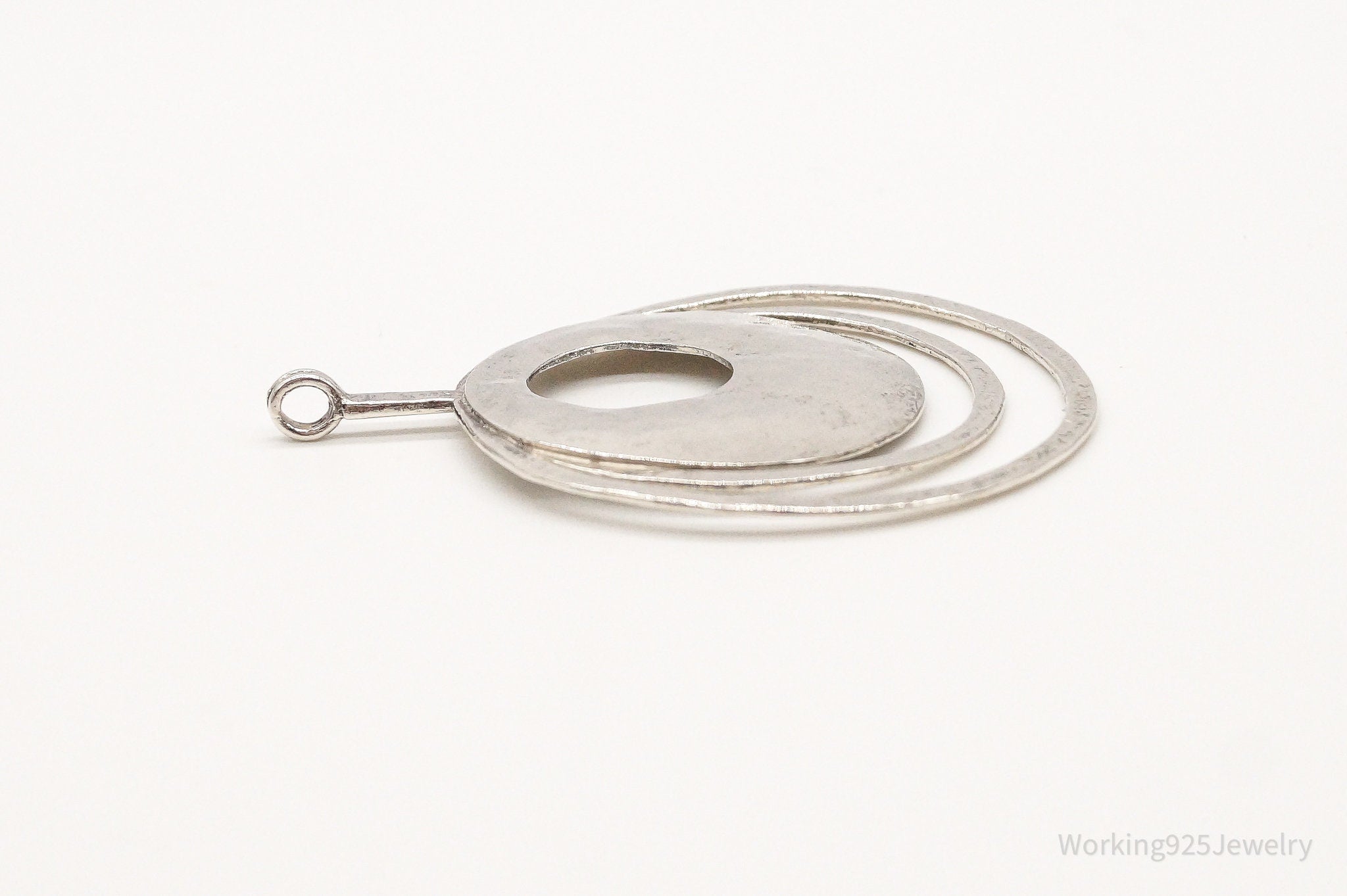 Retired Silpada Hammered Rings Sterling Silver Pendant | Jewelry > Necklaces > Pendants | Wiccan Center