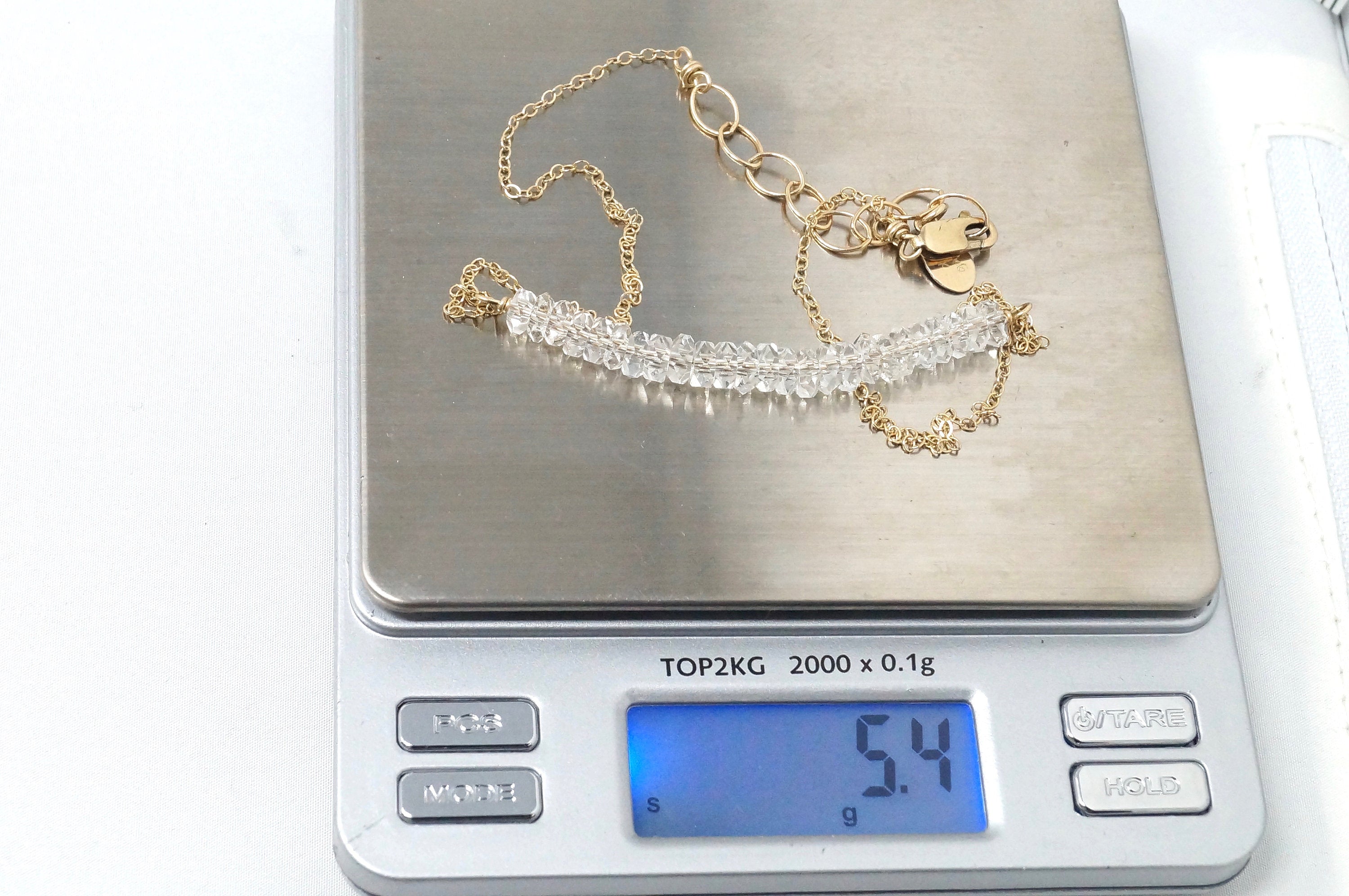 Vintage Designer Deb Guyot Quartz 14K Gold Filled Sterling Silver Necklace | Jewelry > Necklaces > Pendants | Wiccan Center