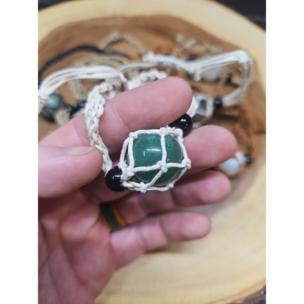 Mixed Gemstone Hemp Rope Bracelet Wholesale Lot — 13-Piece Reseller Set | CrystalCloud Company