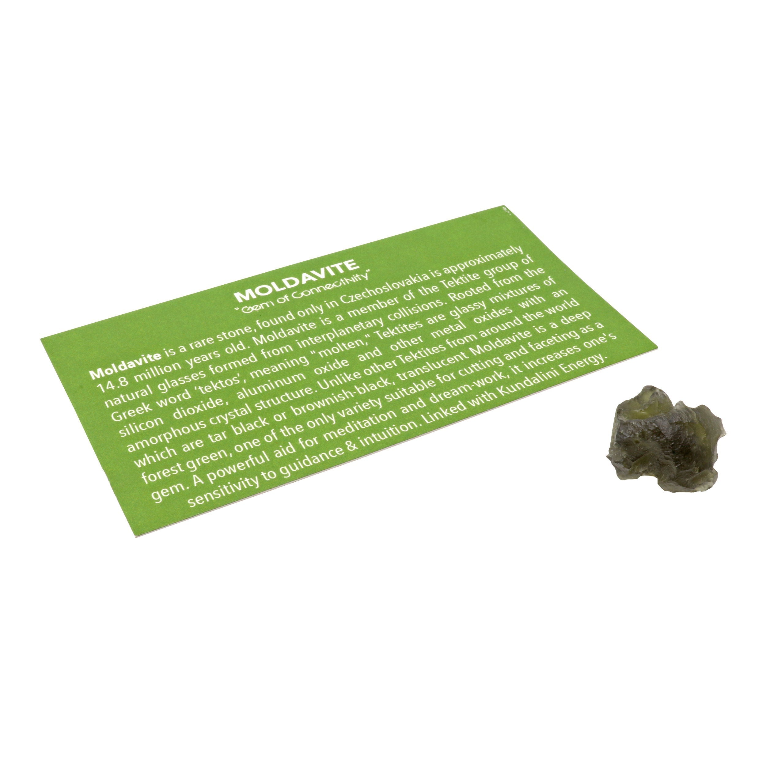 Moldavite Tektite Raw Nugget -Rugged Orb | Crystals & Minerals > Specimens | Wiccan Center
