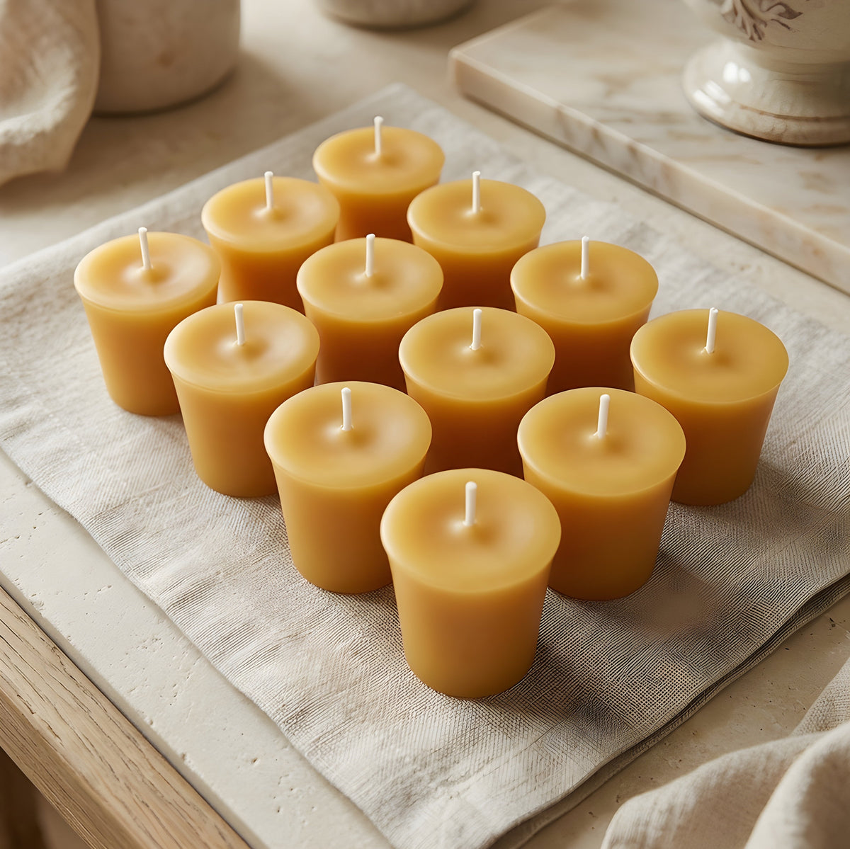 Beeswax Votives Multiple Colors & Quantities | Candles | Wiccan Center