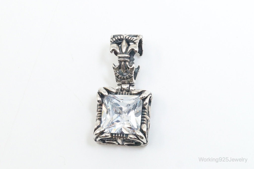Vintage Designer Silpada "Uptown" CZ Sterling Silver Scroll Necklace Pendant | Jewelry > Necklaces > Pendants | Wiccan Center