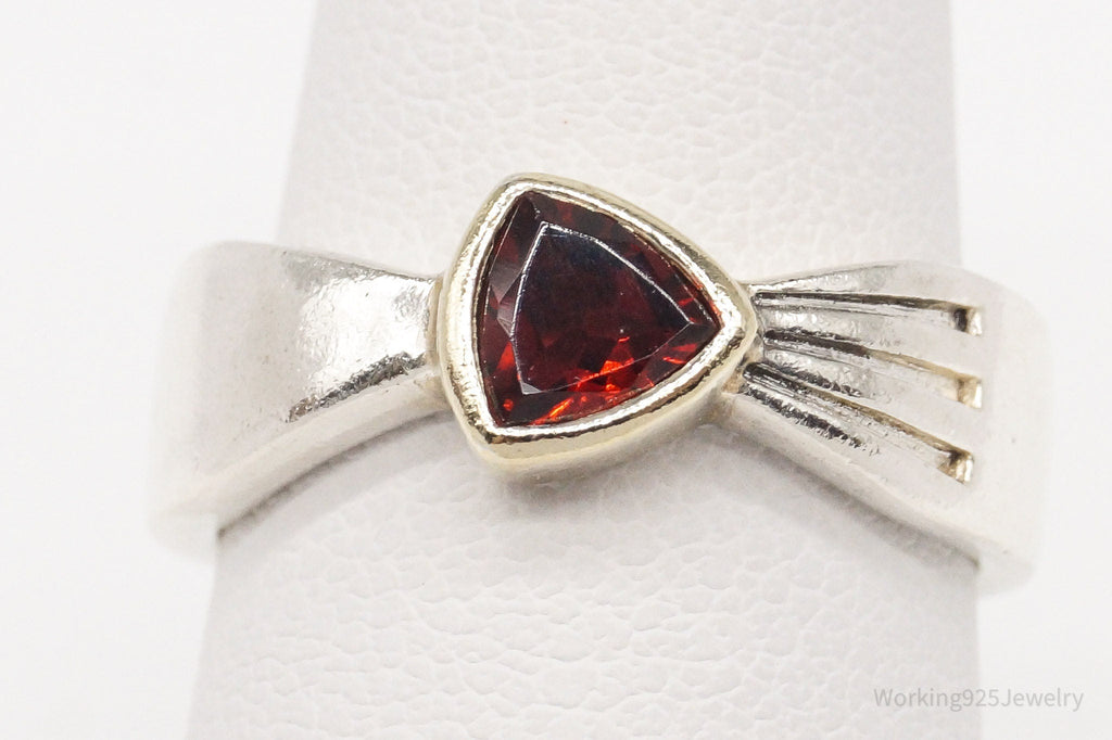 Vintage Garnet Gold Sterling Silver Ring - Size 6 | Jewelry > Rings | Wiccan Center