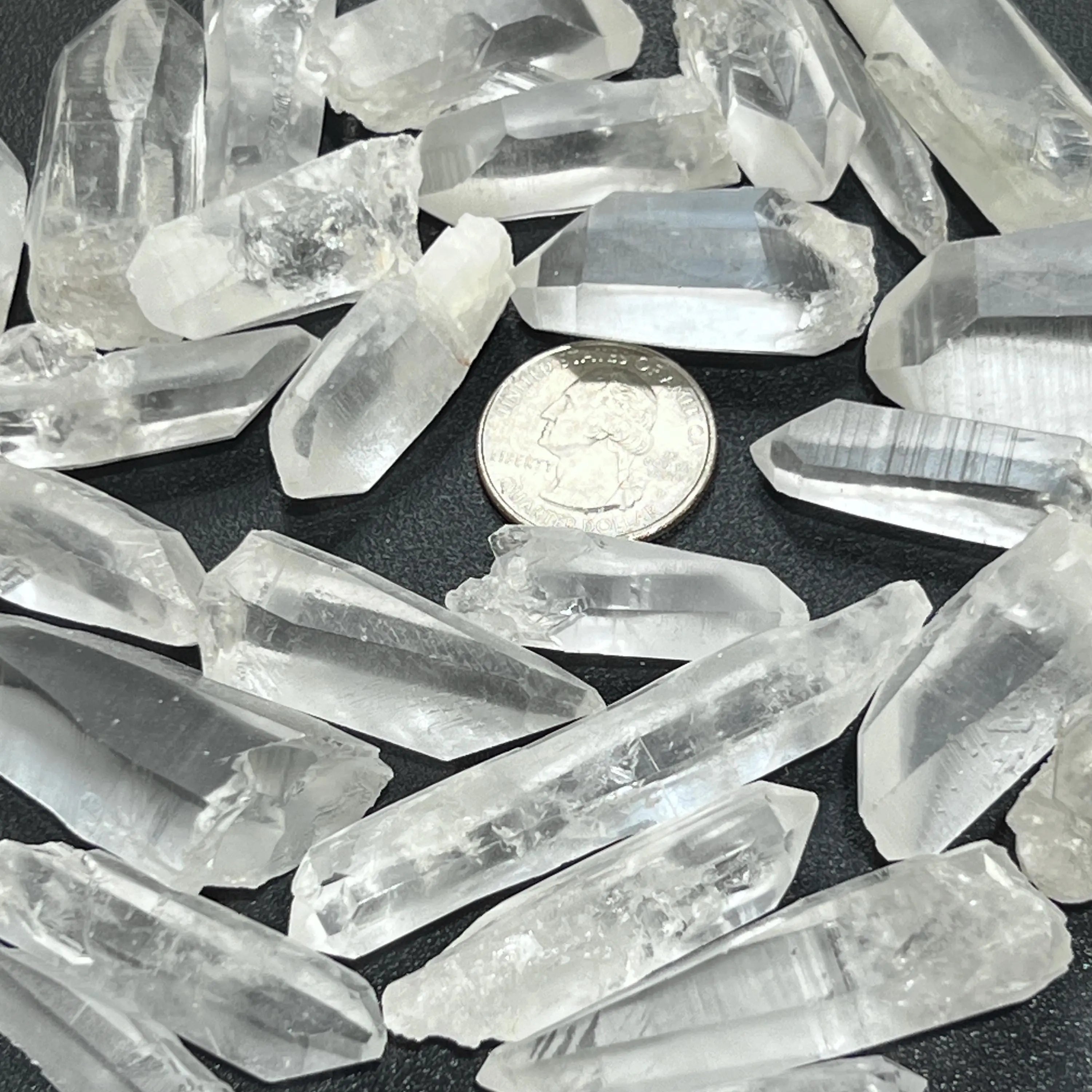 Lemurian Clear Quartz Crystal Points (By The 3 Pc or 1 LB) Rough Raw Gemstone Decor Wholesale | Home & Living > Home Decor > Home Accents > Rocks & Geodes | Wiccan Center