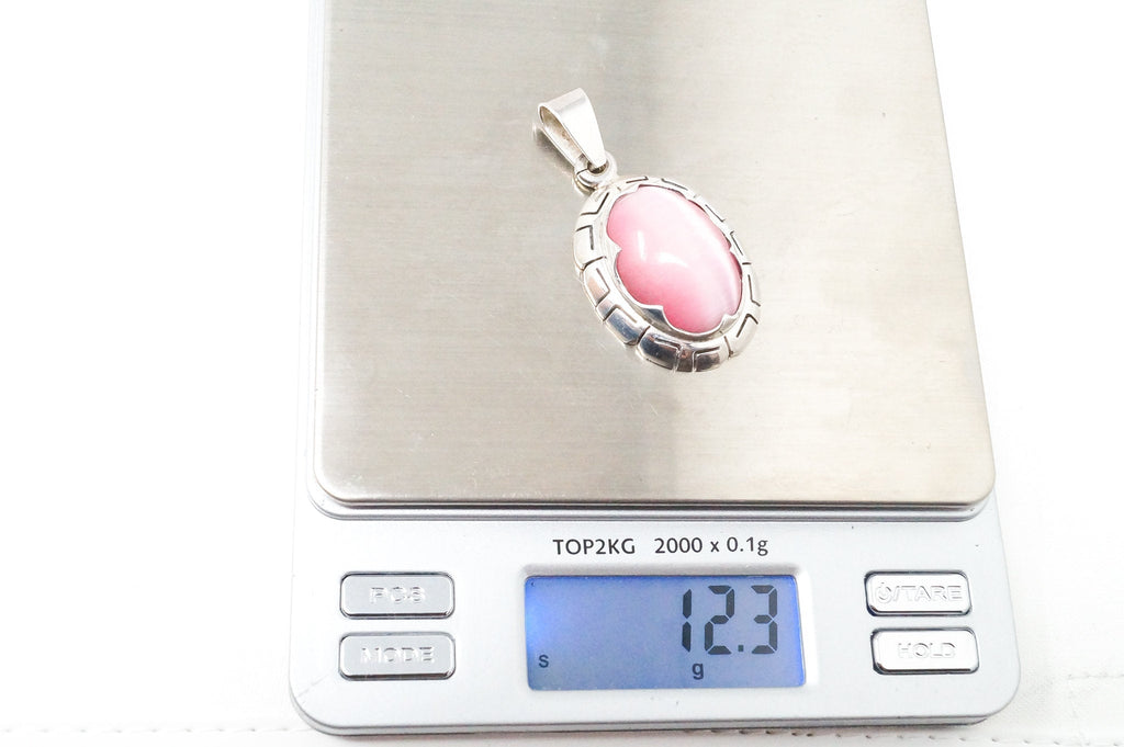 Vintage Handmade Mexico Pink Tigers Eye 950 Silver Southwestern Necklace Pendant | Jewelry > Necklaces > Pendants | Wiccan Center