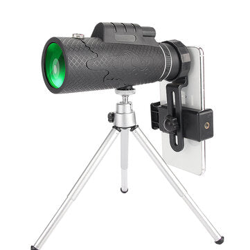 60X60 Phone Telescope HD Monocular Life Waterproof Telescope Outdoor Portable Telescope with Tripods | Monoculars | Wiccan Center
