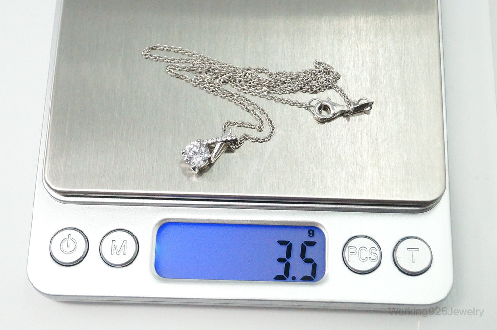 Vintage Designer Lafonn Cubic Zirconia Sterling Silver Necklace | Jewelry > Necklaces > Pendants | Wiccan Center