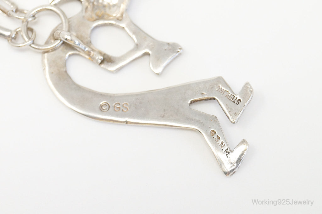 Vintage Native America GSNM Dancing Kokopelli Sterling Silver Necklace | Jewelry > Necklaces > Pendants | Wiccan Center
