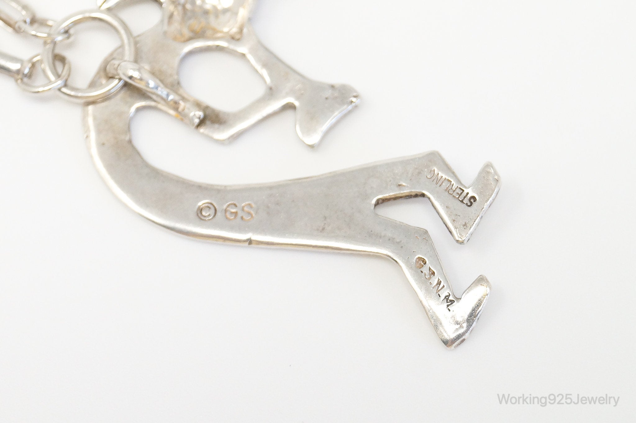 Vintage Native America GSNM Dancing Kokopelli Sterling Silver Necklace | Jewelry > Necklaces > Pendants | Wiccan Center