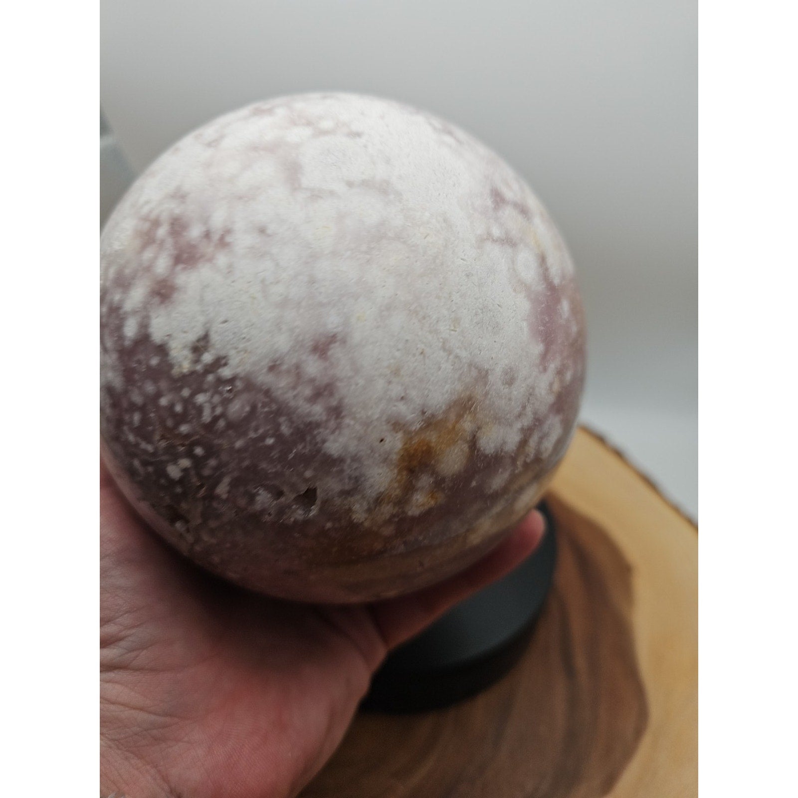 6.55lbs Natural Cherry Blossom Agate Sphere Quartz Crystal Ball | Crystal Spheres & Eggs | Wiccan Center