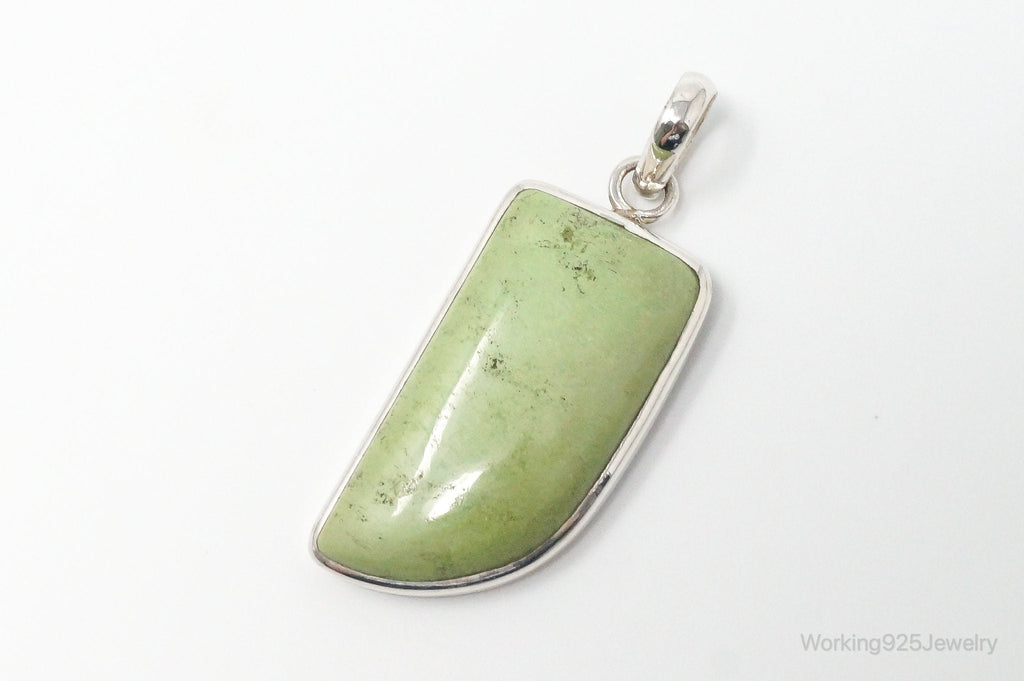 Large Designer Supreme Jewelers Green Turquoise Sterling Silver Necklace Pendant | Jewelry > Necklaces > Pendants | Wiccan Center