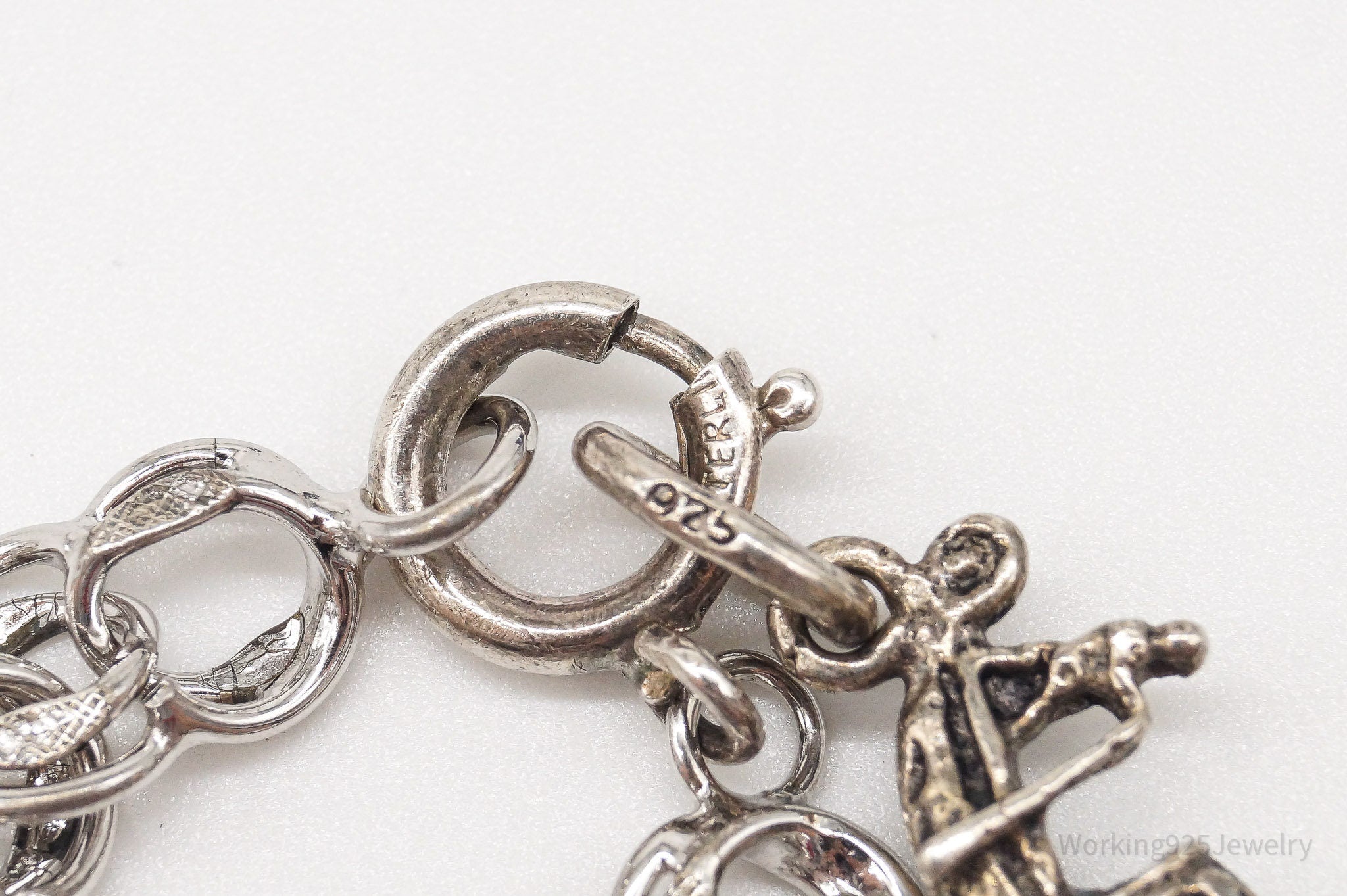 Antique Vintage Charms Sterling Silver Bracelet | Jewelry > Bracelets | Wiccan Center