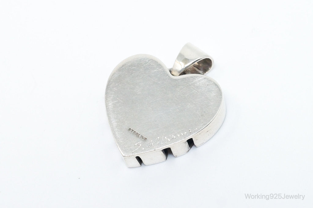 Vintage Designer Heart Trees & Stars Sterling Silver Pendant | Jewelry > Necklaces > Pendants | Wiccan Center