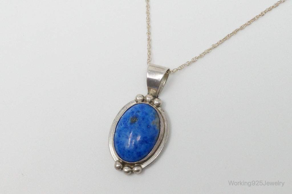 VTG Native American Jason Livingston Lapis Lazuli Sterling Silver Necklace | Jewelry > Necklaces > Pendants | Wiccan Center