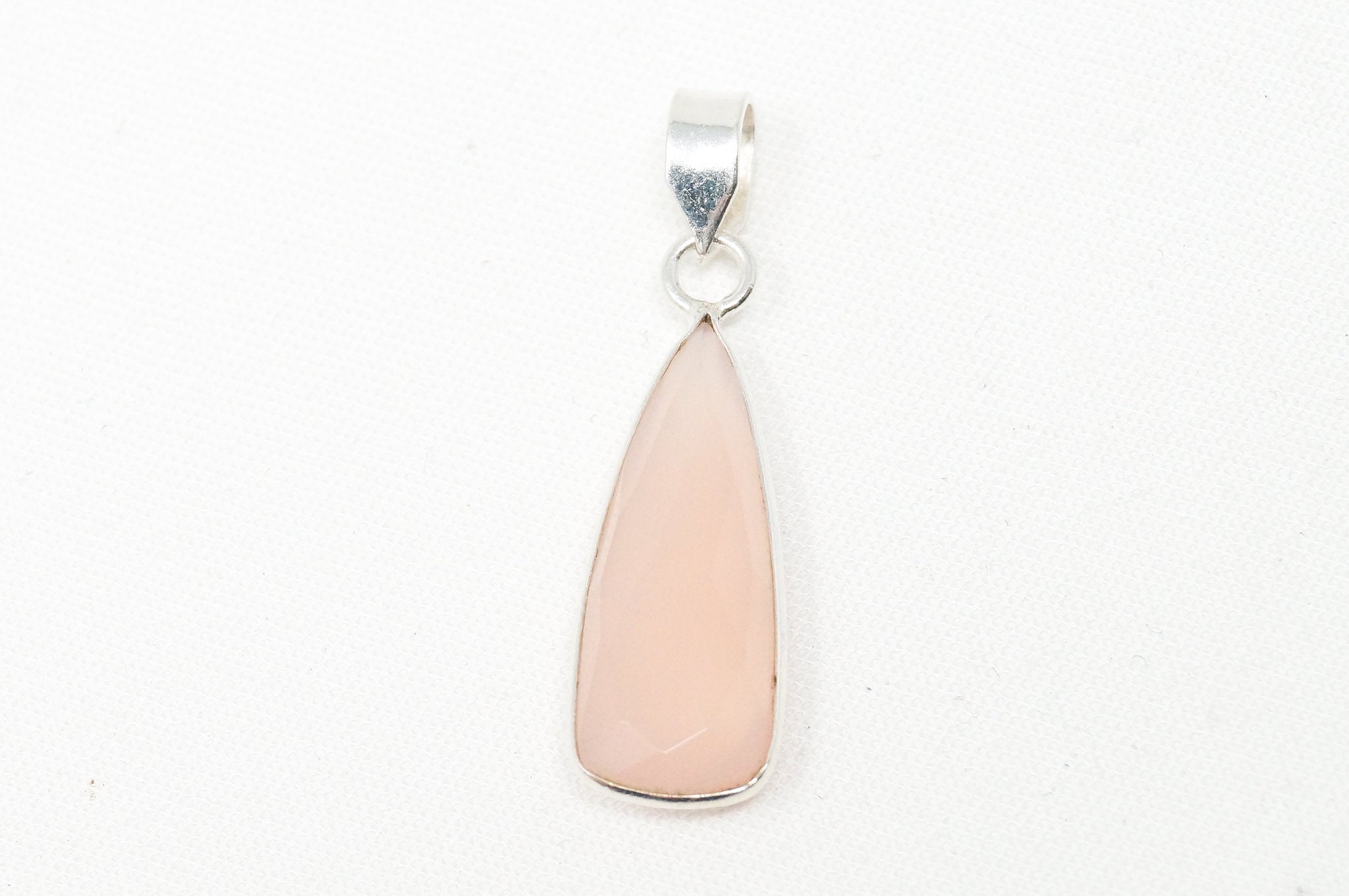 Vintage Designer TGGC Rose Quartz Art Deco Sterling Silver Necklace Pendant | Jewelry > Necklaces > Pendants | Wiccan Center