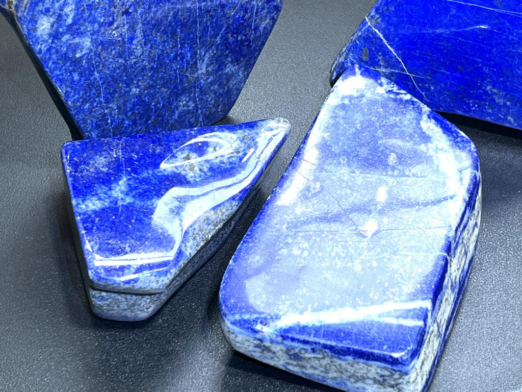 Large Blue Lapis Lazuli Freeform Polished Slab Boulders Carvings Wholesale | Home & Living > Home Decor > Home Accents > Rocks & Geodes | Wiccan Center