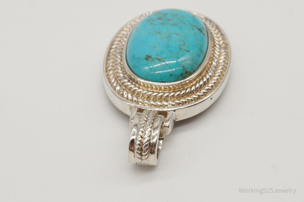 Designer Whitney Kelly Large Turquoise Sterling Silver Pendant | Jewelry > Necklaces > Pendants | Wiccan Center