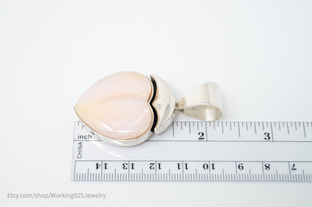 Vtg Designer Desert Rose Trading Pink Quartz Sterling Silver Necklace Pendant | Jewelry > Necklaces > Pendants | Wiccan Center