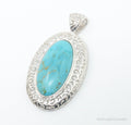 Vintage Desert Rose Trading Co Turquoise Sterling Silver Necklace Pendant | Jewelry > Necklaces > Pendants | Wiccan Center