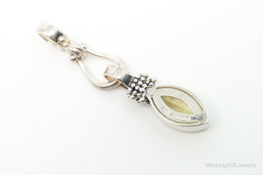 Designer Michael Dawkins Citrine Granulated Sterling Silver Necklace Pendant | Jewelry > Necklaces > Pendants | Wiccan Center