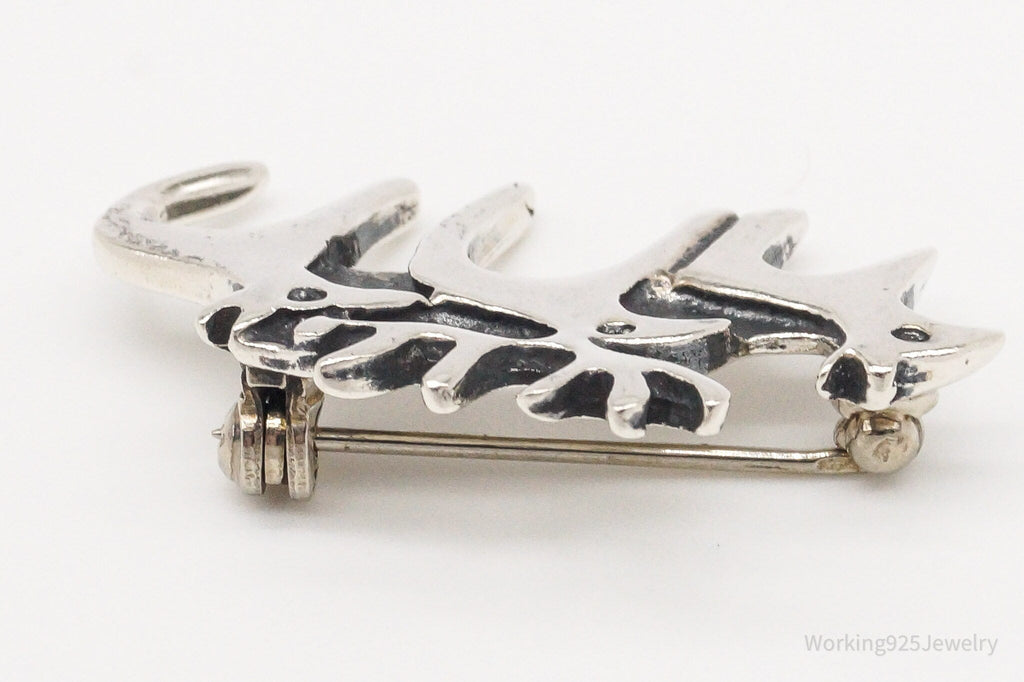 Vintage Moose Family Sterling Silver Brooch Pin | Jewelry > Brooches, Pins & Clips | Wiccan Center
