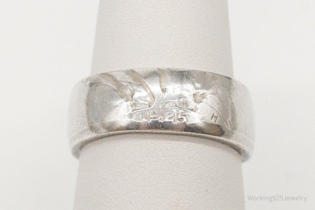 Vintage 1925 Standing Liberty Quarter Dollar Coin Silver Ring - Size 6.75 | Jewelry > Rings | Wiccan Center
