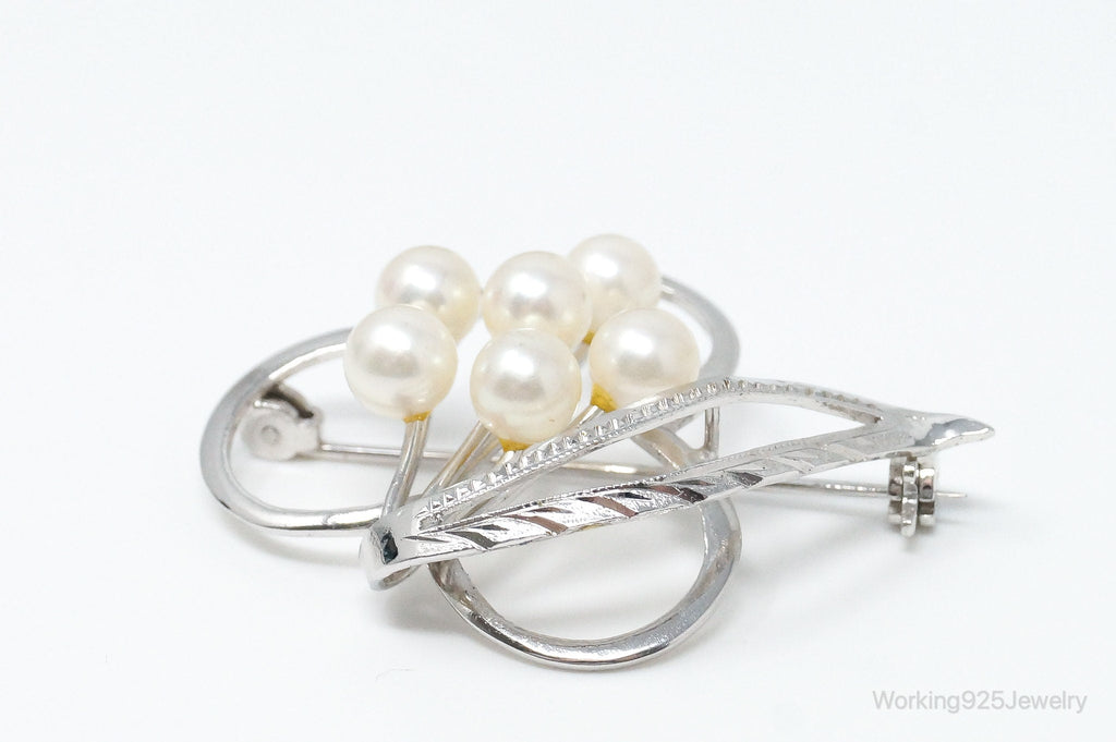Antique Pearl Sterling Silver Brooch Pin | Jewelry > Brooches, Pins & Clips | Wiccan Center