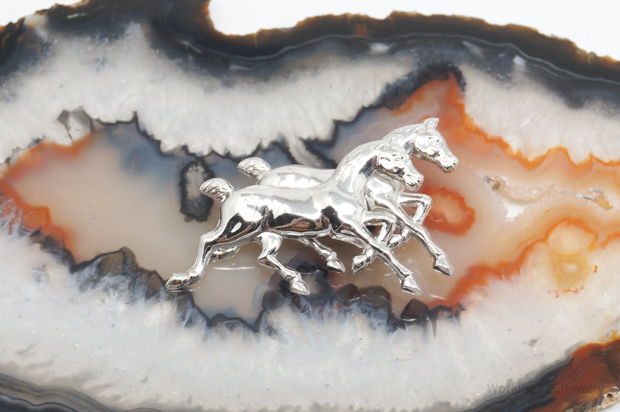 Vintage Designer Carl Art Horse Lover Sterling Silver Brooch Pin | Jewelry > Necklaces > Pendants | Wiccan Center