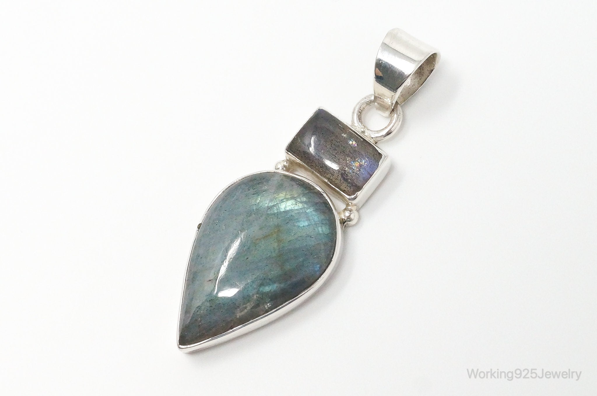 Large Designer Supreme Jewelers Labradorite Sterling Silver Pendant | Jewelry > Necklaces > Pendants | Wiccan Center