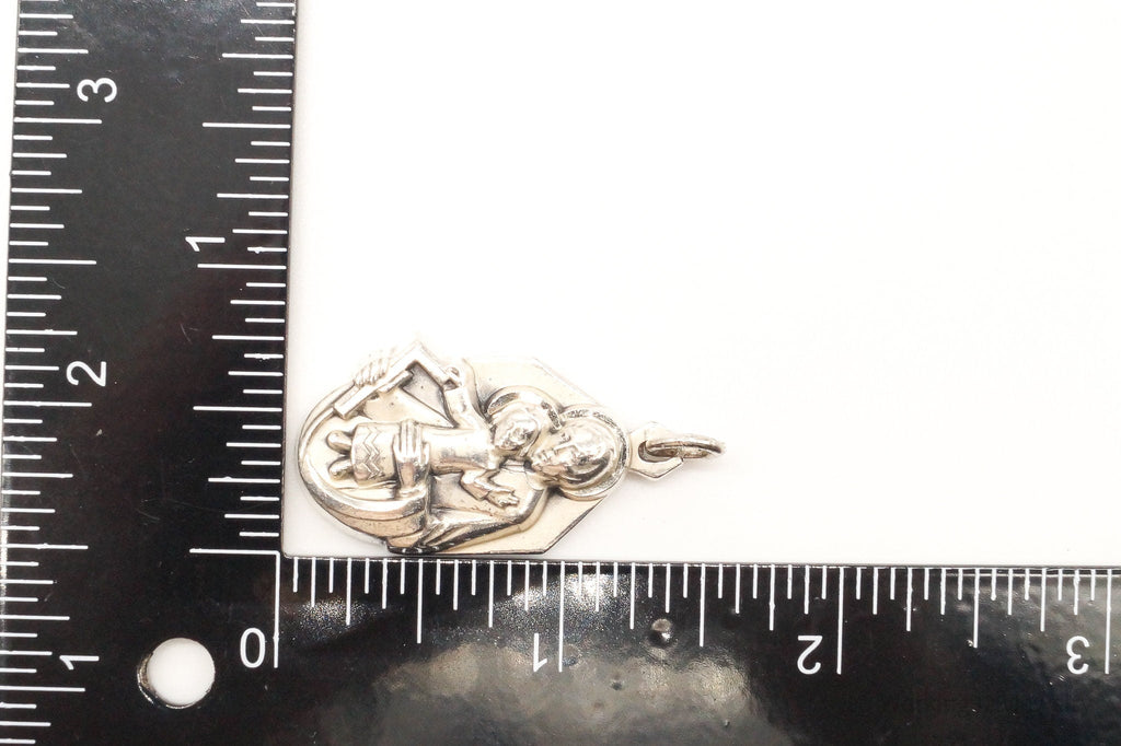 Vintage Mexico Laton Brass Sterling Silver Pendant | Jewelry > Necklaces > Pendants | Wiccan Center