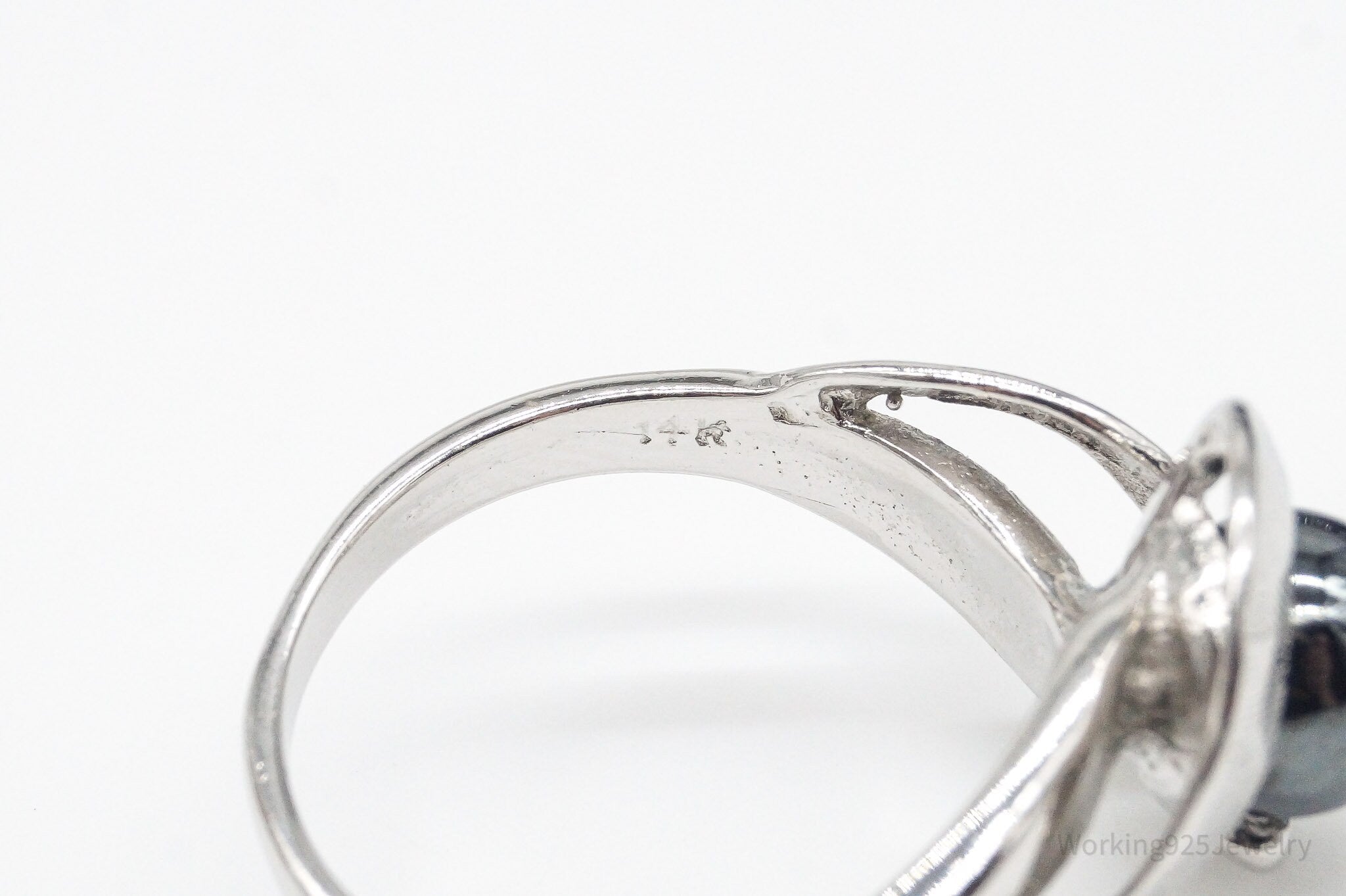 Vintage Hematite 14K Gold Over Sterling Silver Ring - Size 6.25 | Jewelry > Rings | Wiccan Center