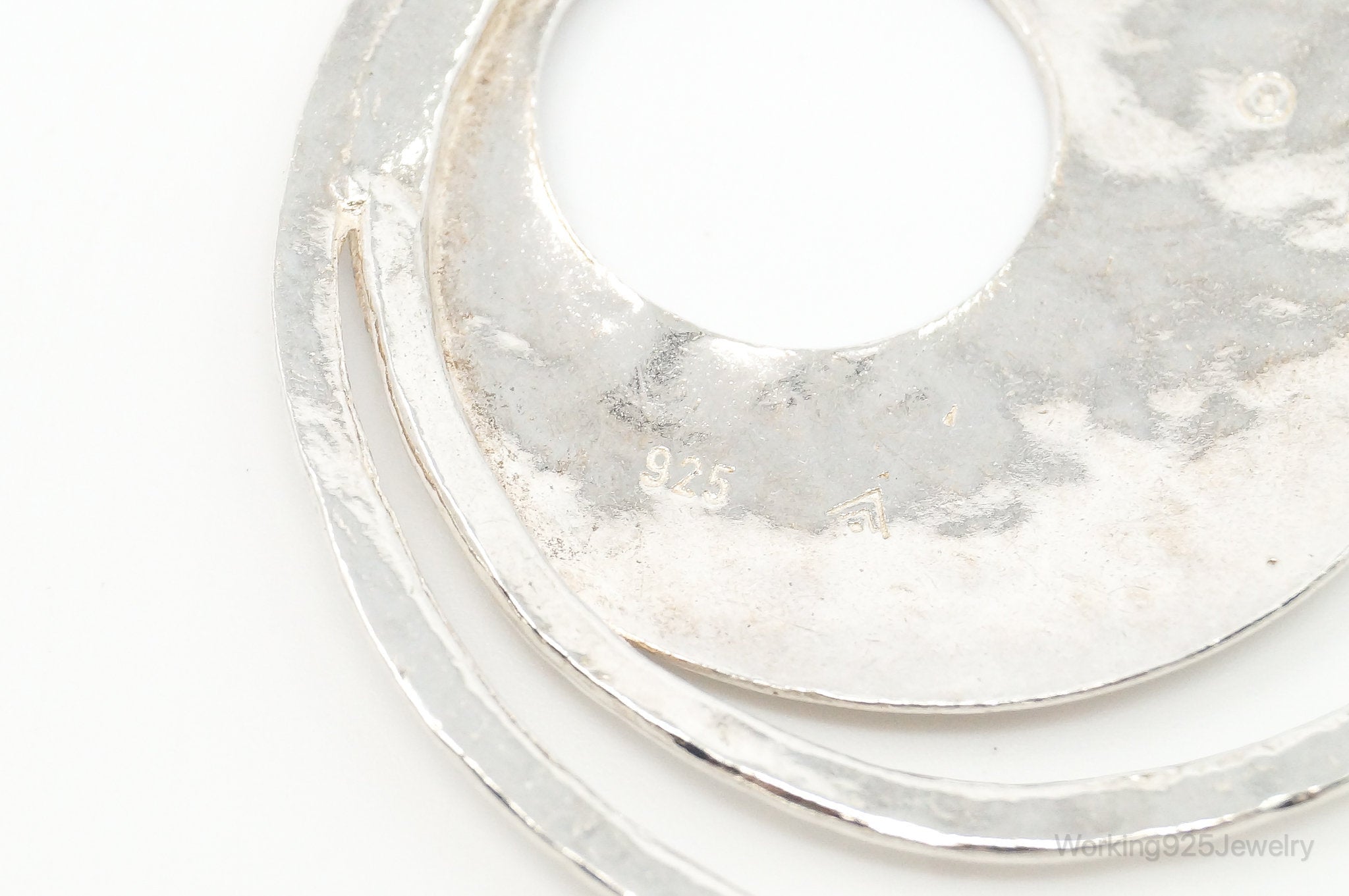 Retired Silpada Hammered Rings Sterling Silver Necklace Pendant | Jewelry > Necklaces > Pendants | Wiccan Center
