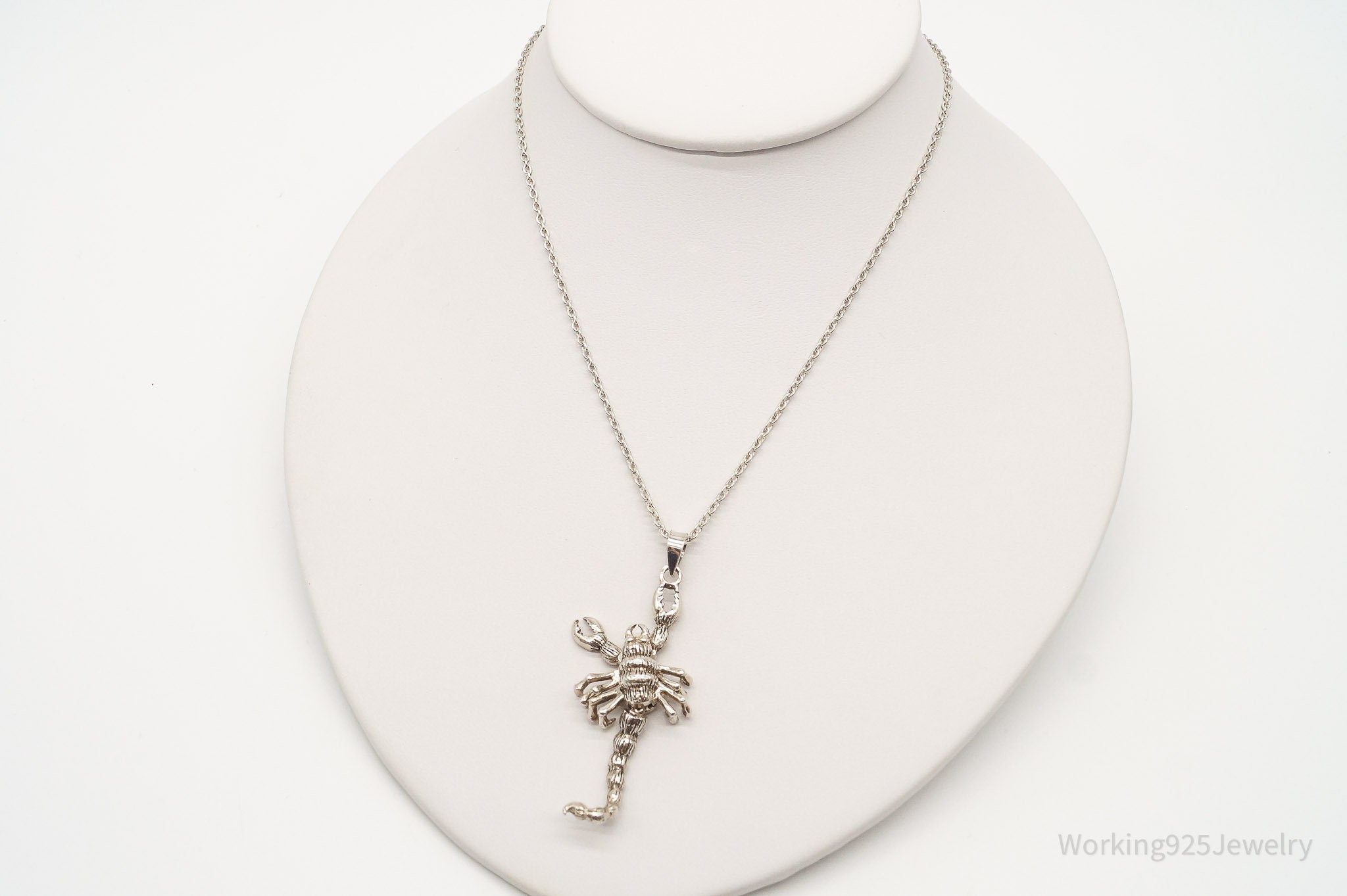 Vintage Moving Scorpion Sterling Silver Necklace | Jewelry > Necklaces > Pendants | Wiccan Center